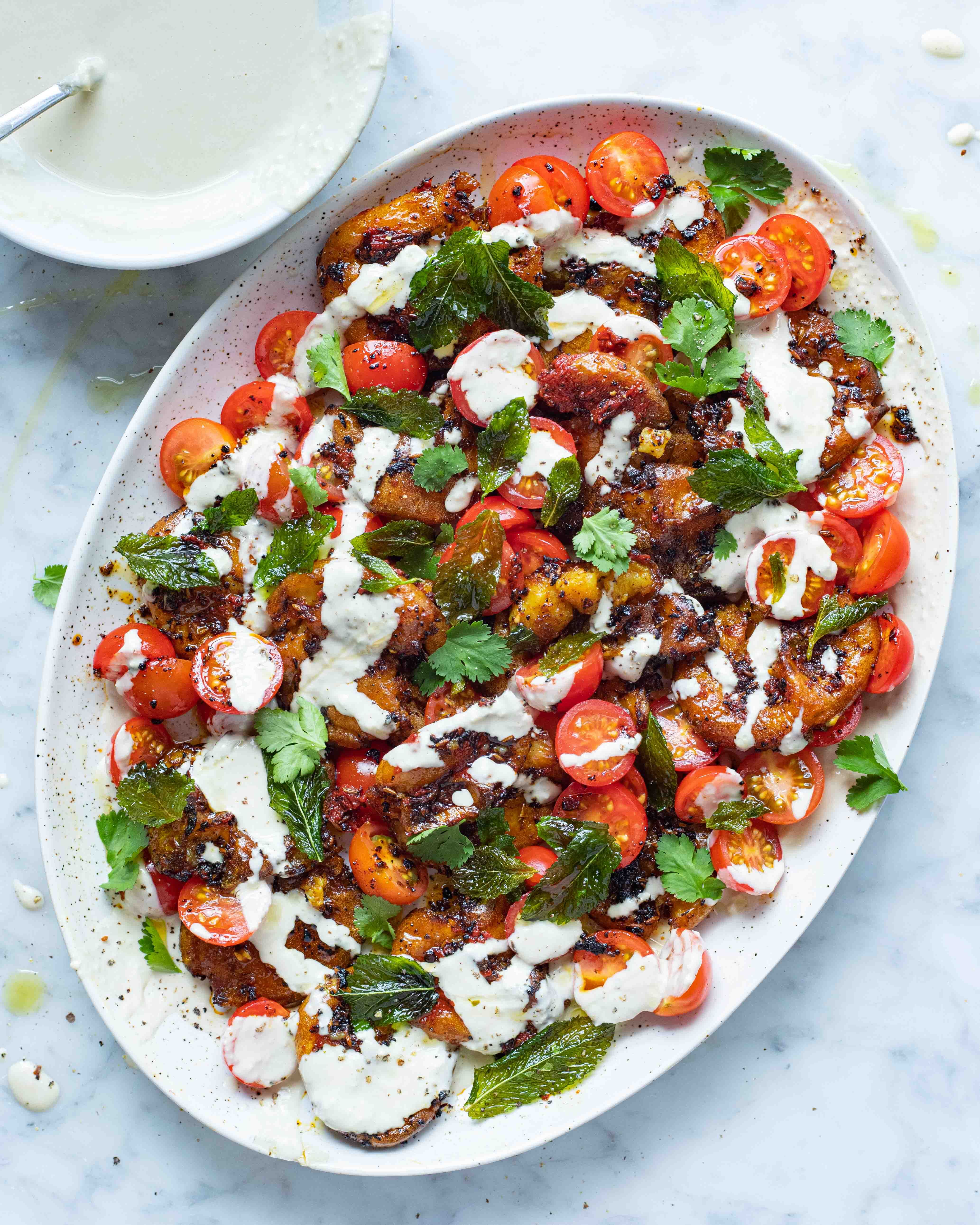 image of Tomato & Mint Salad With Spicy Paprika Vinaigrette recipe by Mob