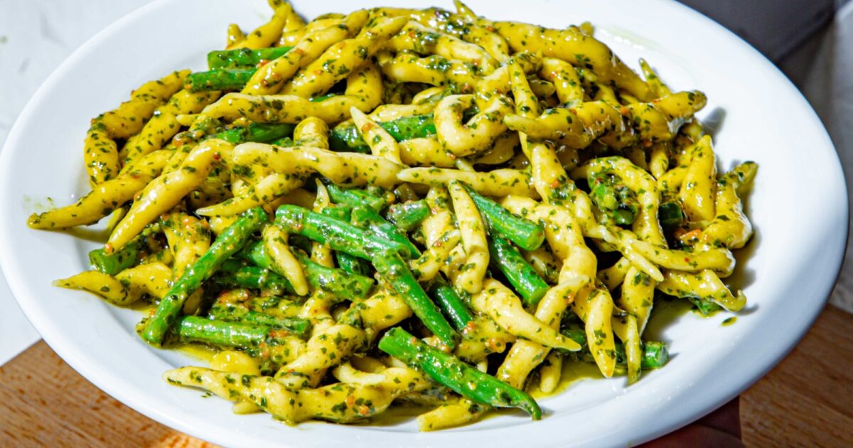 Mob — HandRolled Trofie With Pesto & Beans