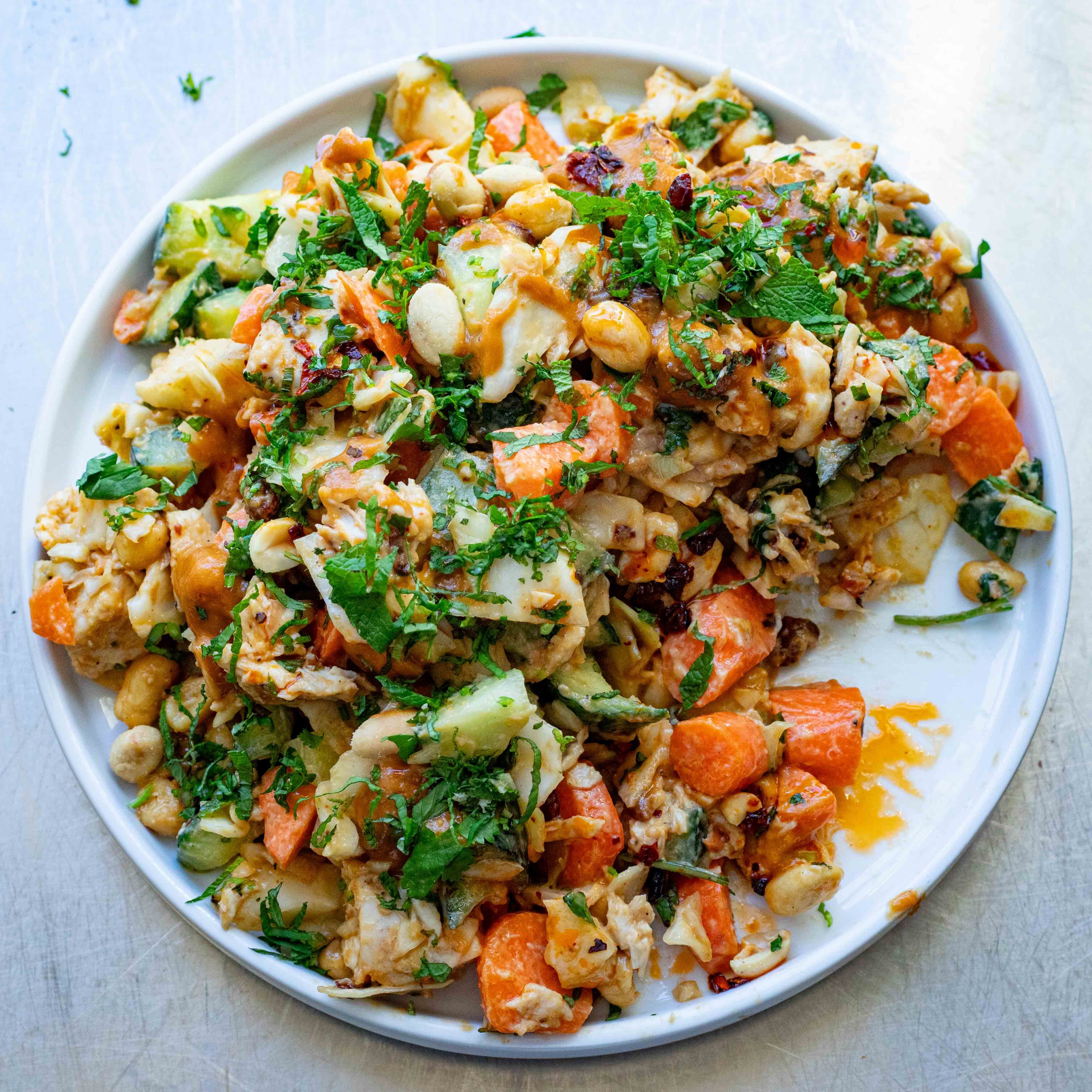 Chicken, Carrot & Cabbage Chopped Salad-image