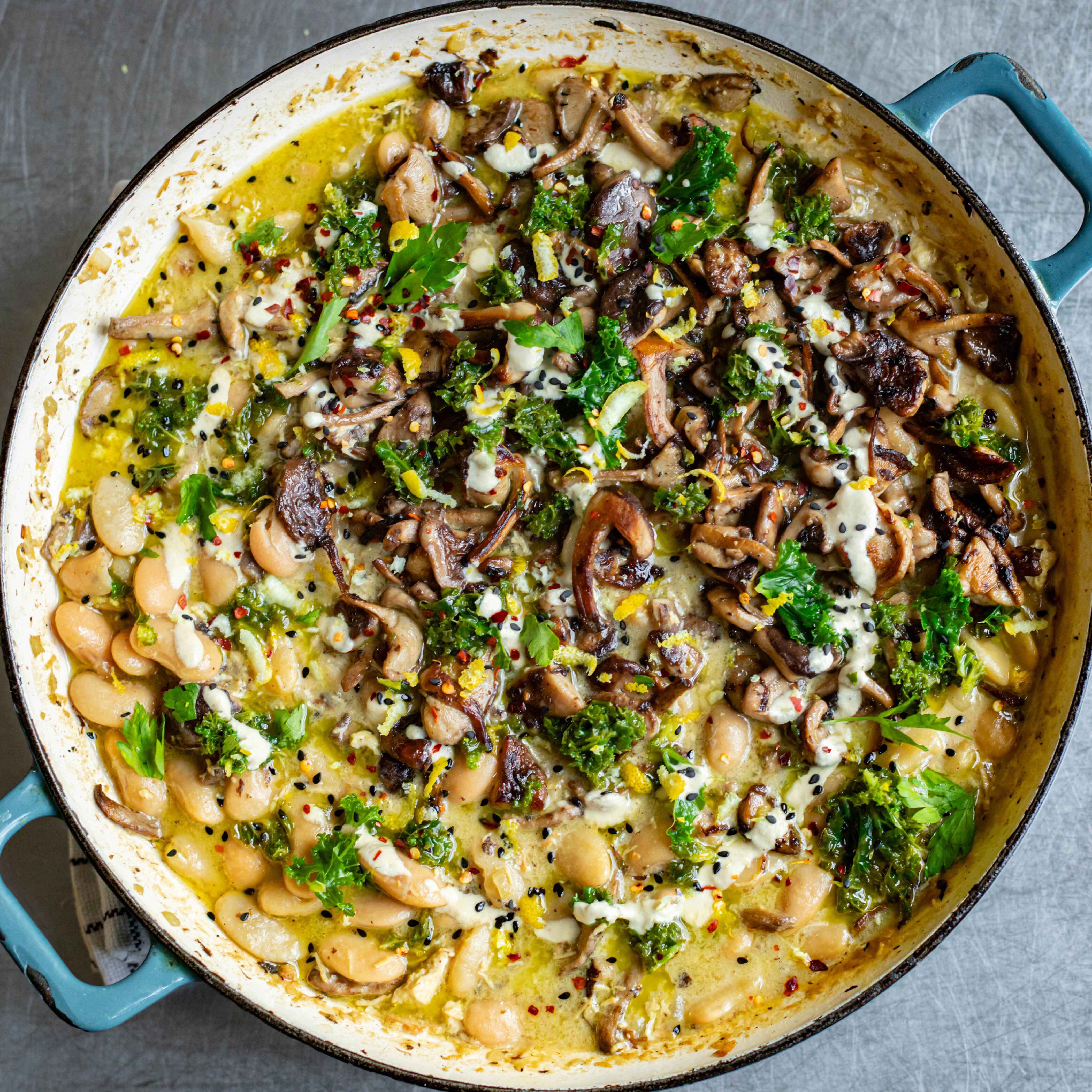 Miso Mushroom Bean Bowl-image