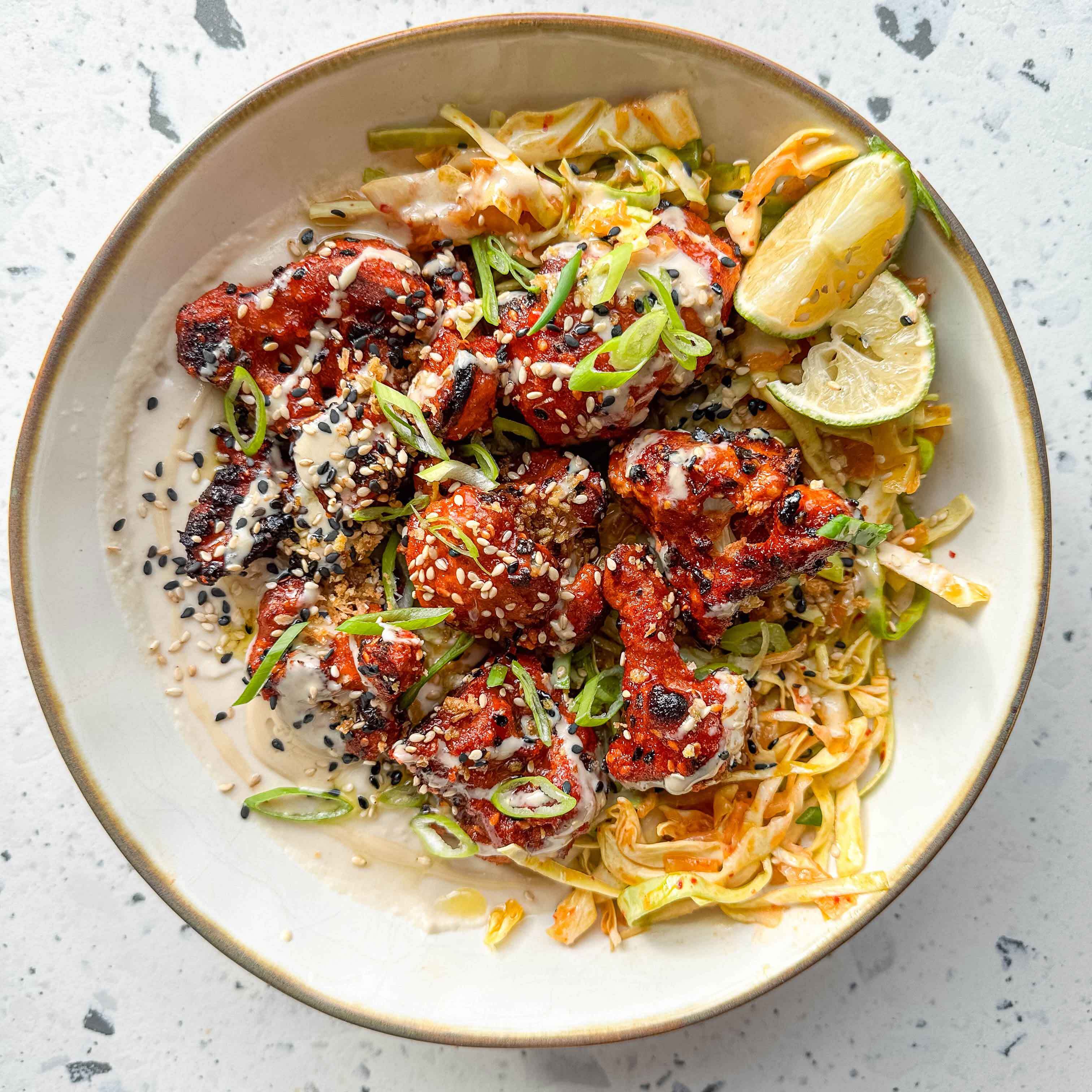 Gochujang Cauliflower Hummus Bowl-image