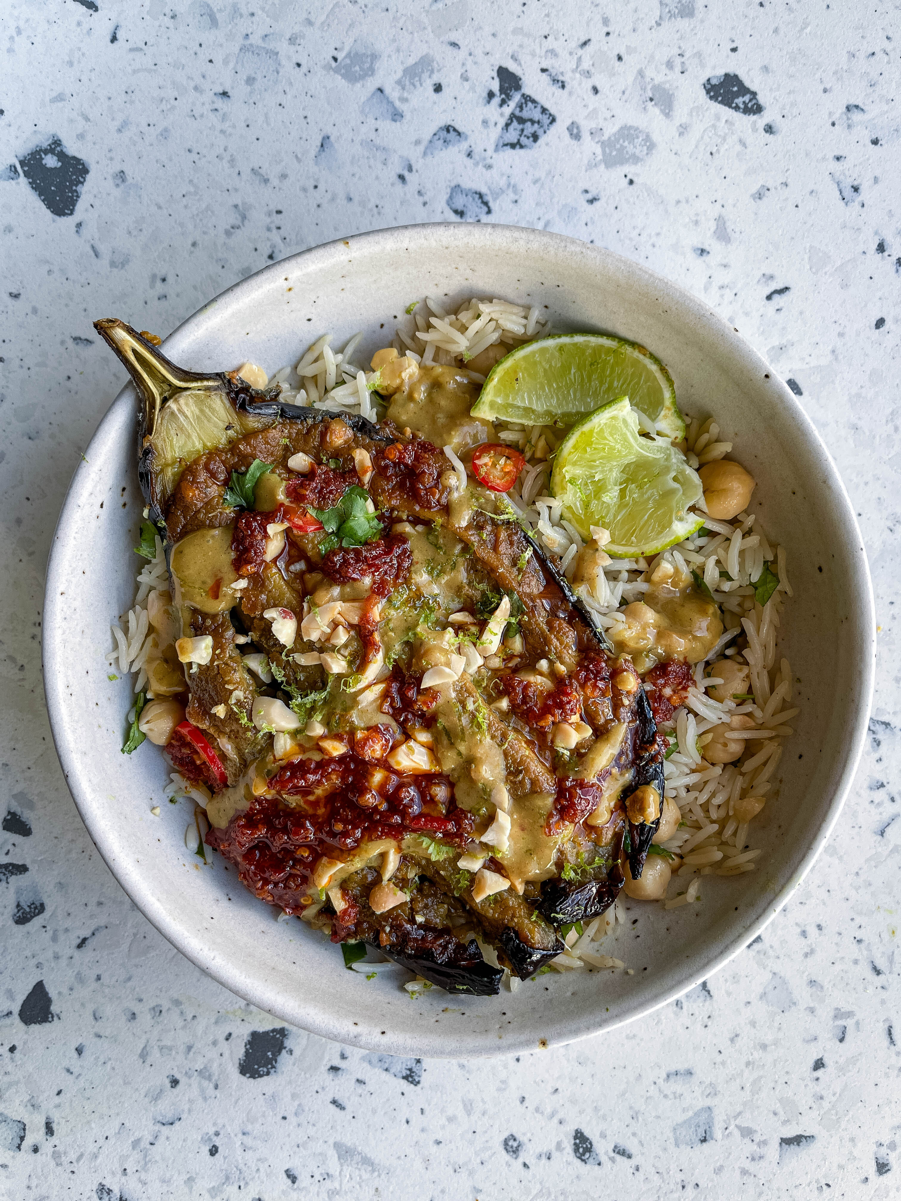 Aubergine With Coconut Satay Sauce-image