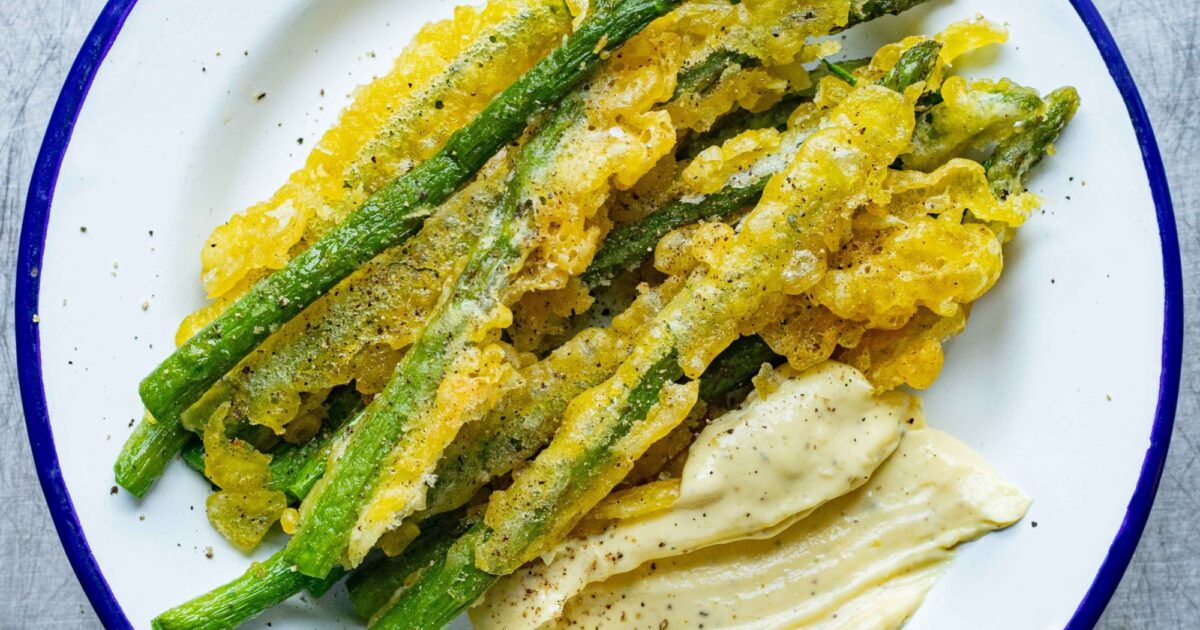 Mob — Asparagus Fries With Lemon Aioli