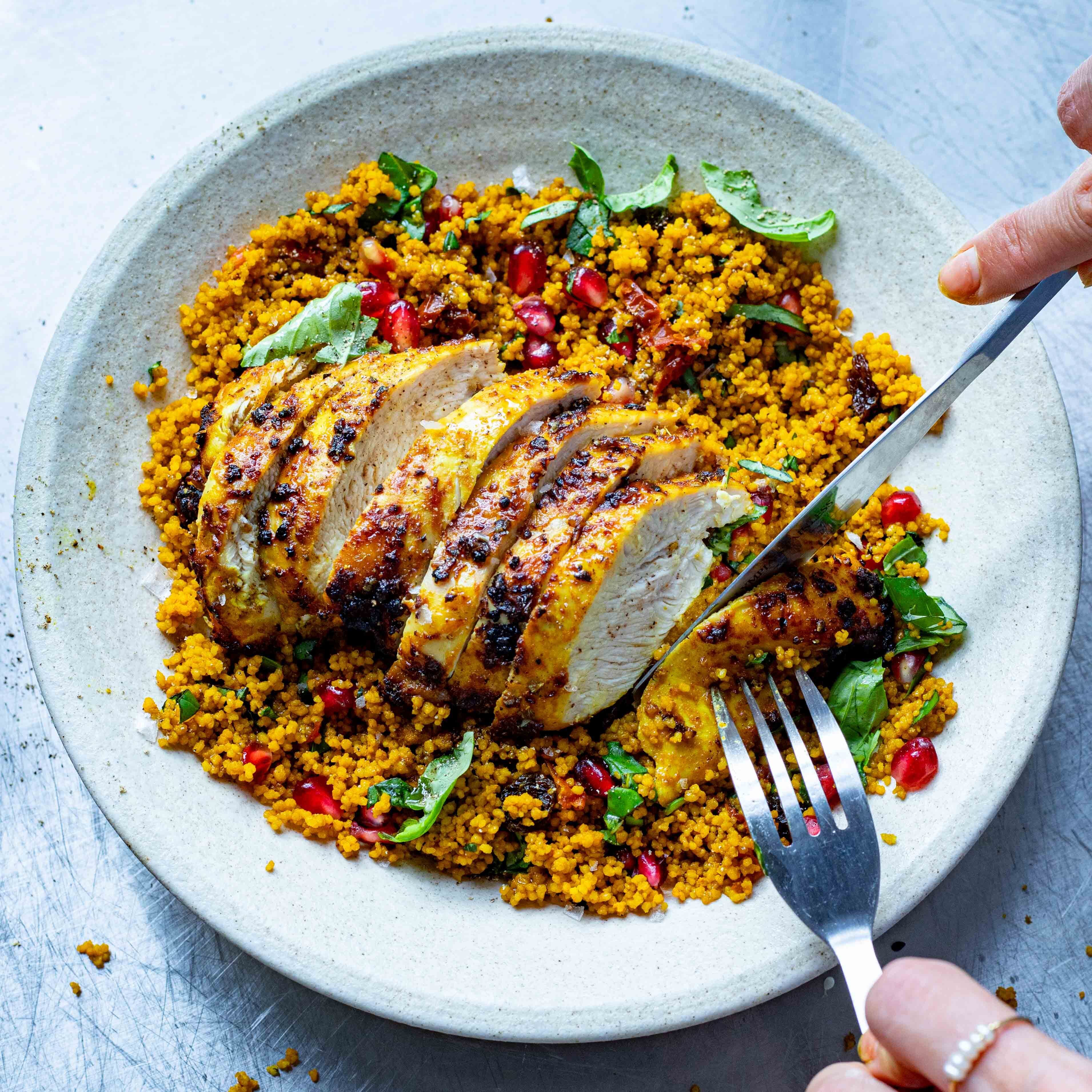 Air Fryer Moroccan Chicken & Couscous-image