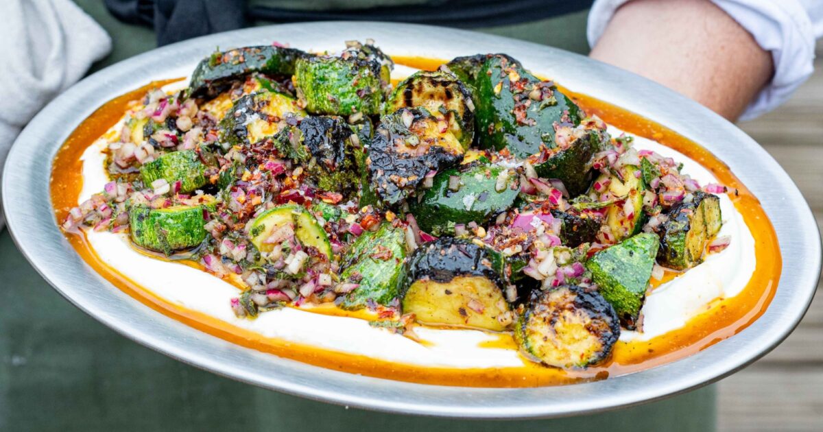 BBQ'd Courgettes with Yoghurt & Brown Butter | Mob