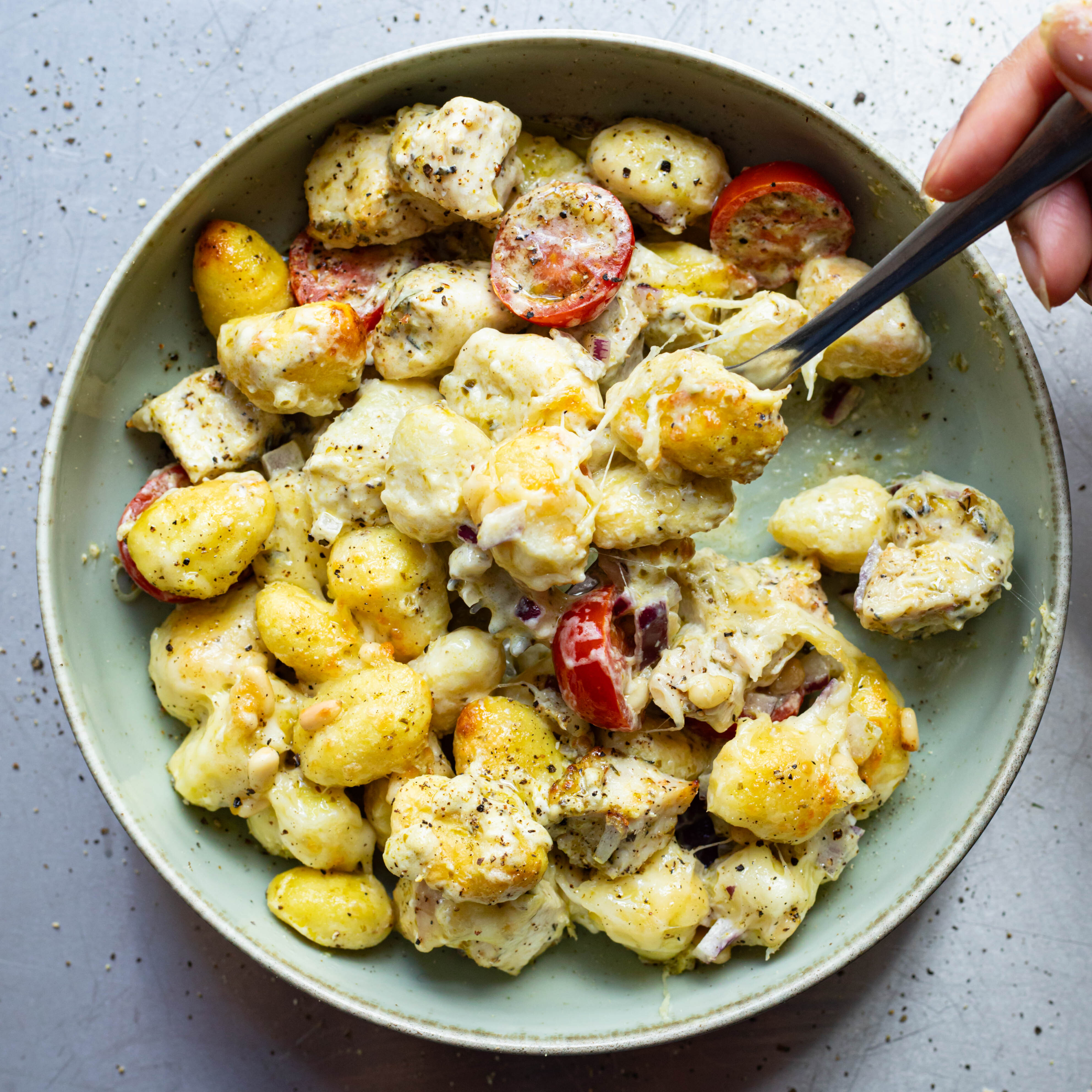 Air Fryer Pollo Pesto Gnocchi-image