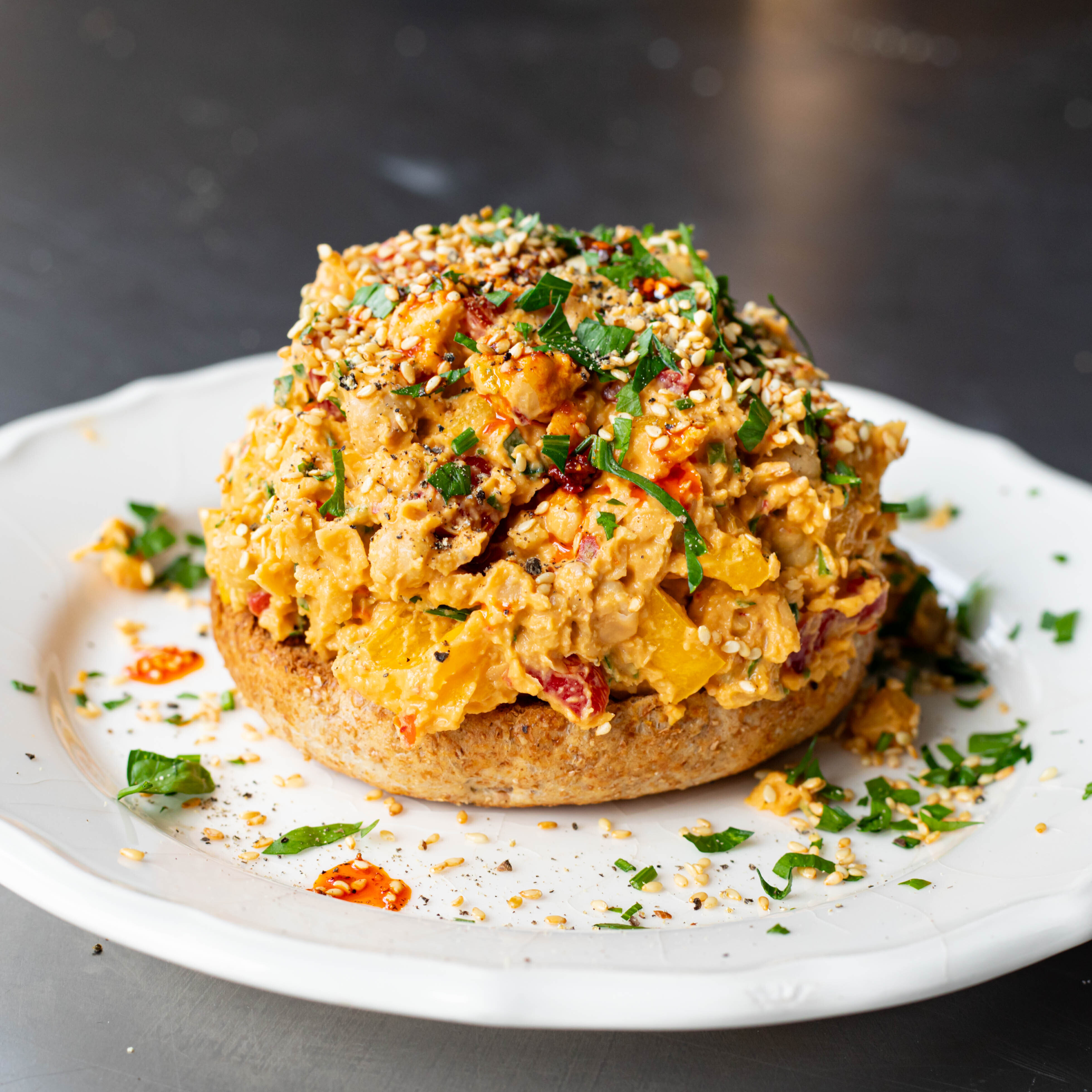 Chickpea, Tahini & Harissa Smoosh-image