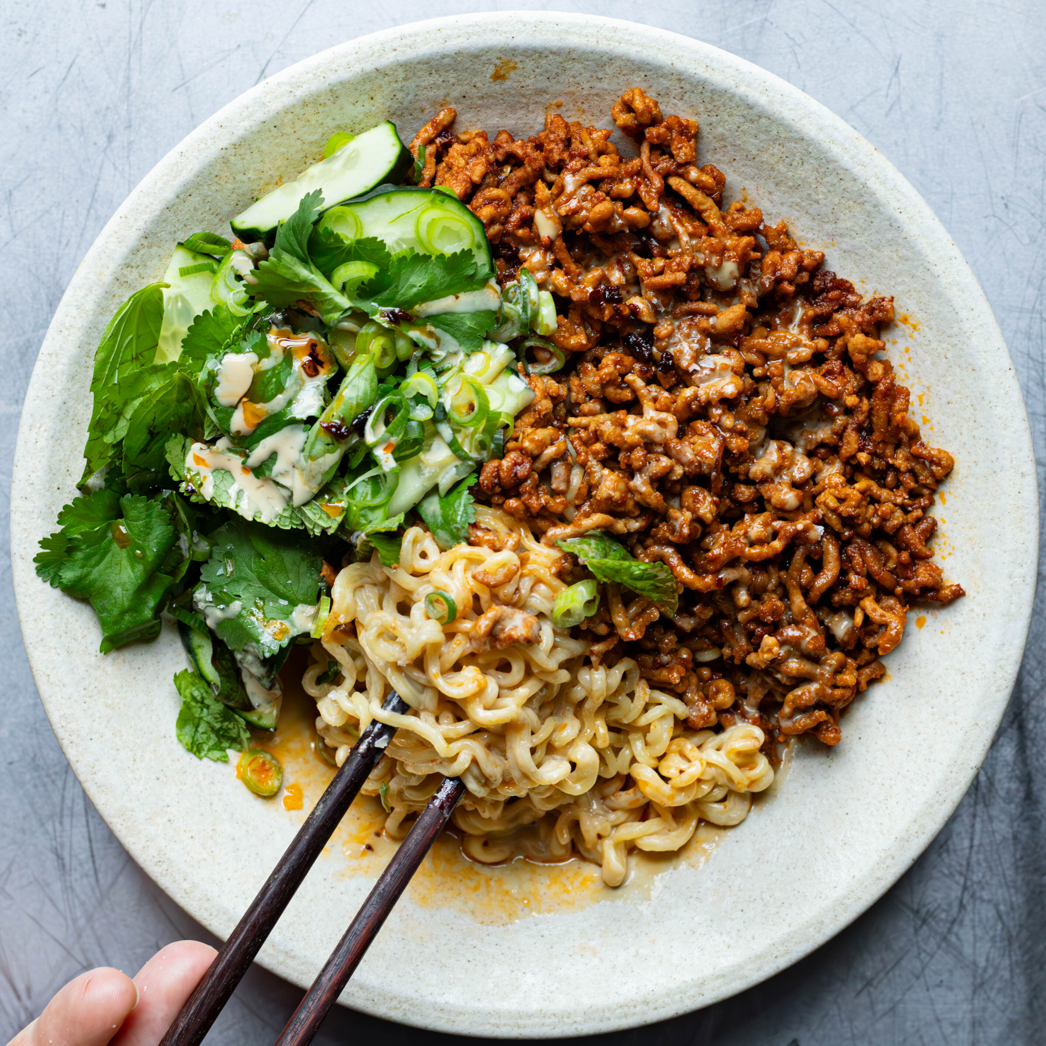 Spicy Pork & Sesame Noodles-image