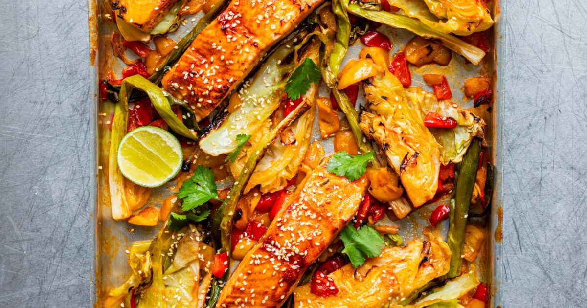 Steamed Orange Cod with Tomato & Pepper Couscous | Mob