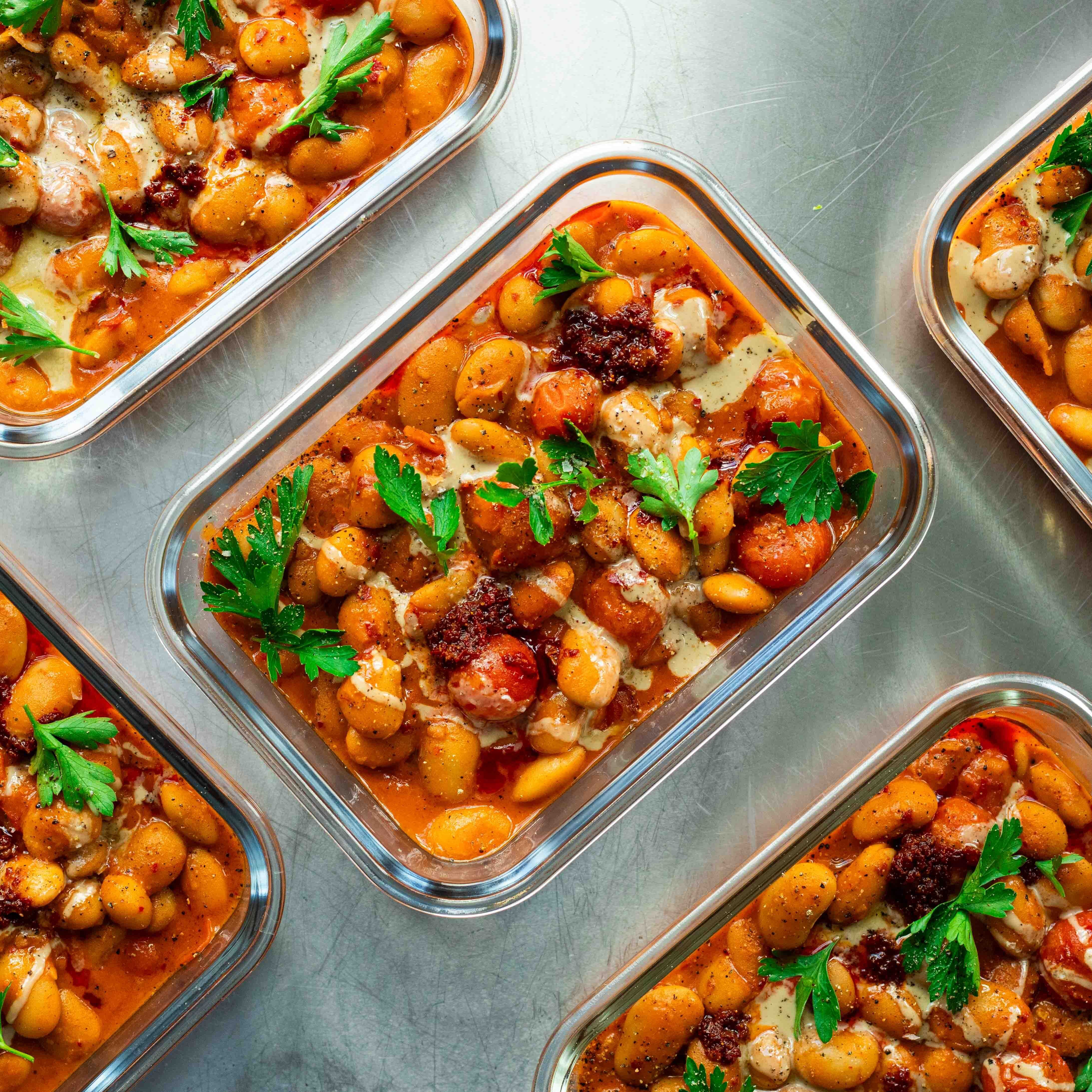 Lunch Box: 10-Minute Smoky Harissa Creamy Butter Beans-image