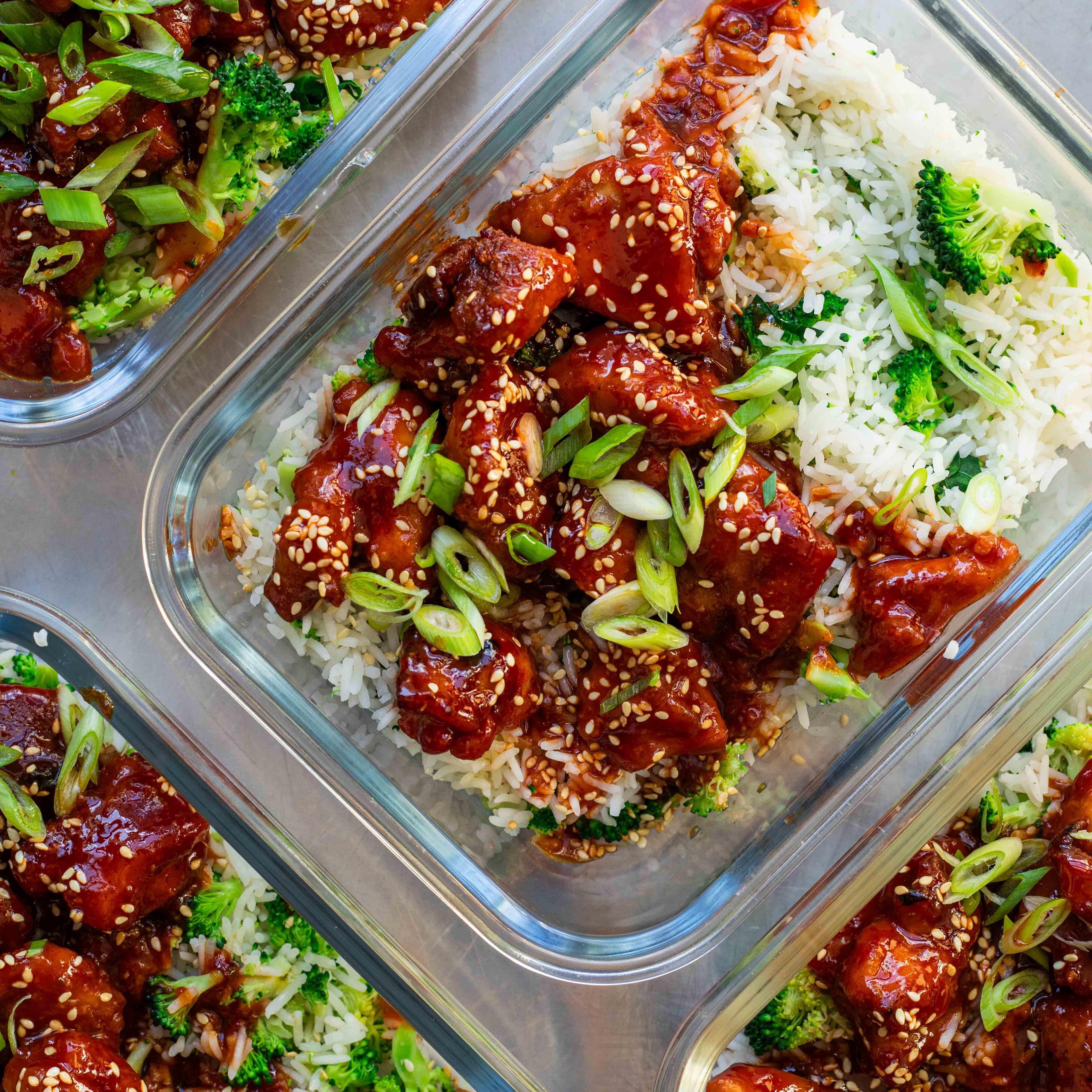 Lunch Box: Honey Garlic Chicken with Broccoli Rice-image
