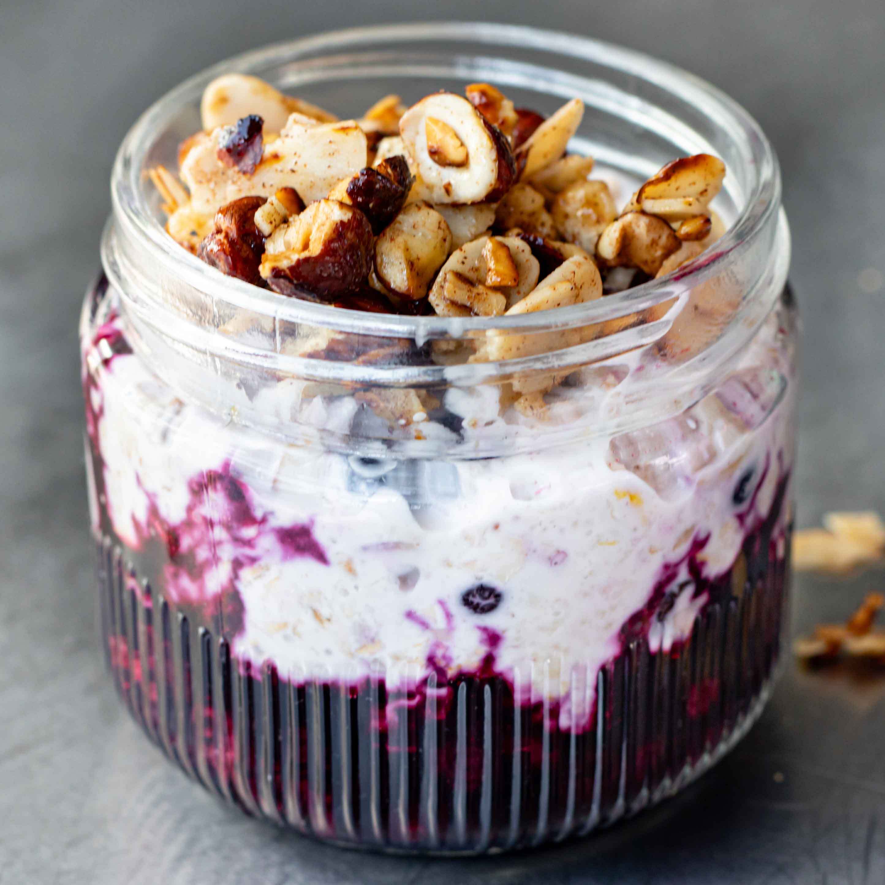 Blueberry Crunch Overnight Oats-image