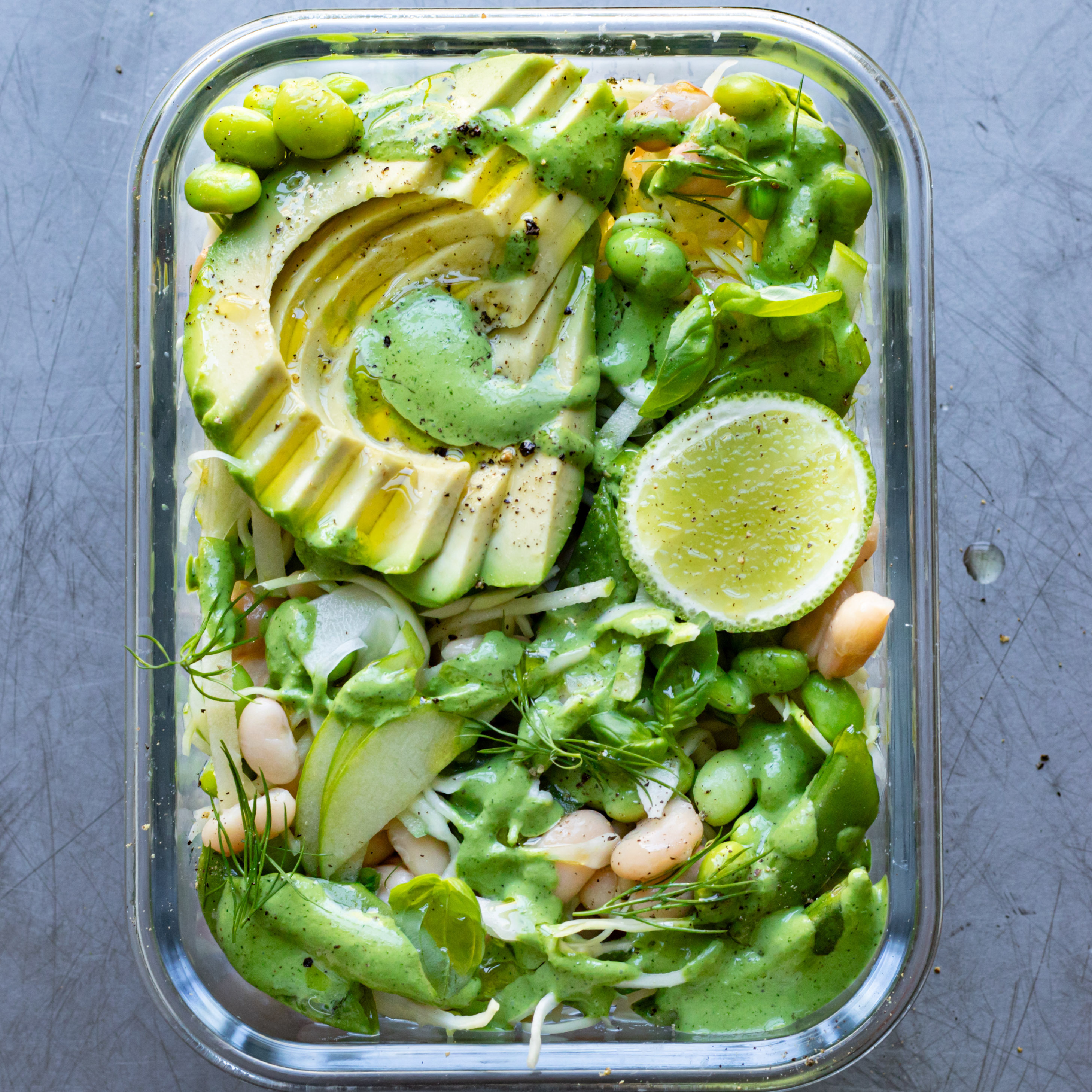 Apple Green Goddess With Herby Dressing Apple Green Goddess With Herby Dressing