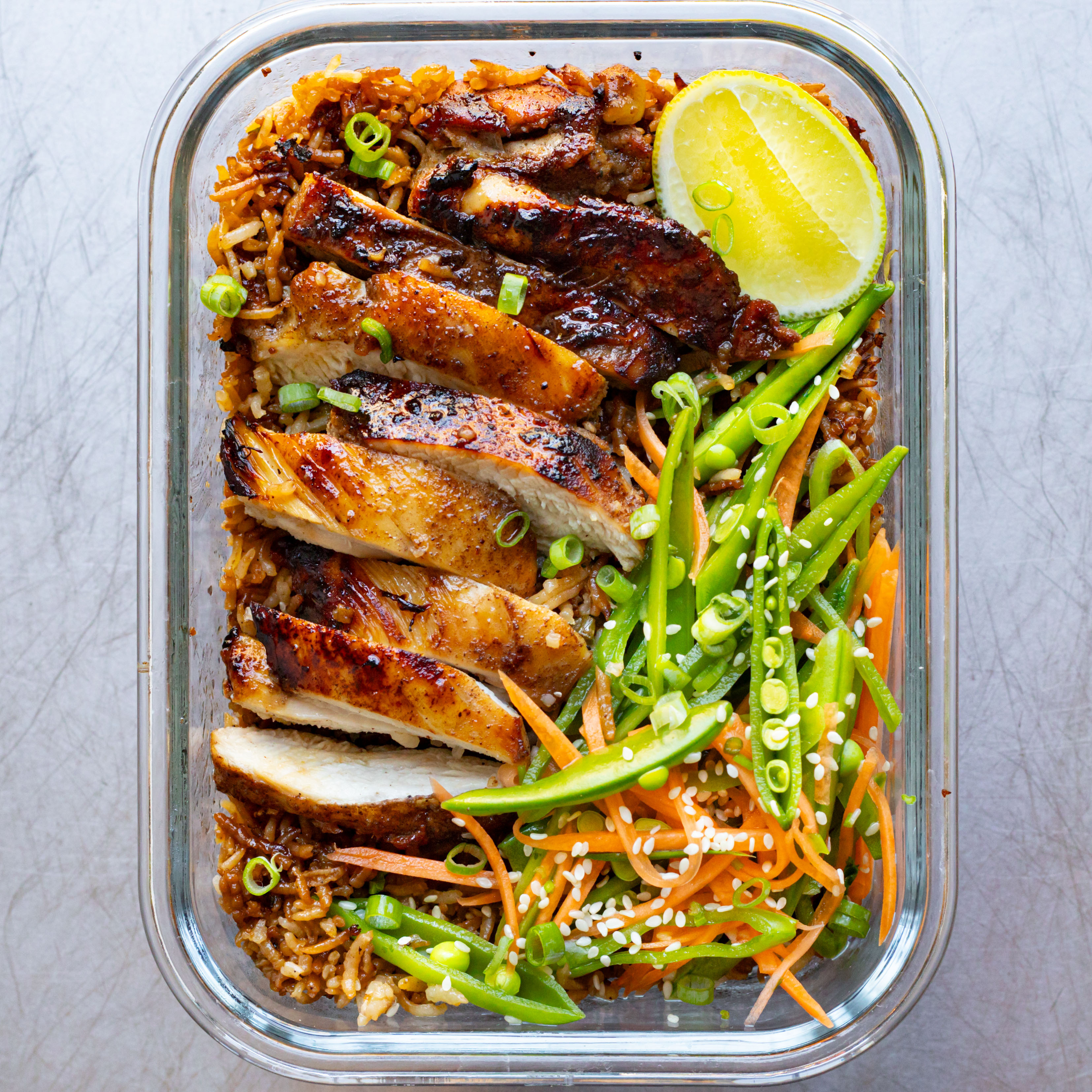 Chicken & Garlic Rice with Crunchy Slaw-image