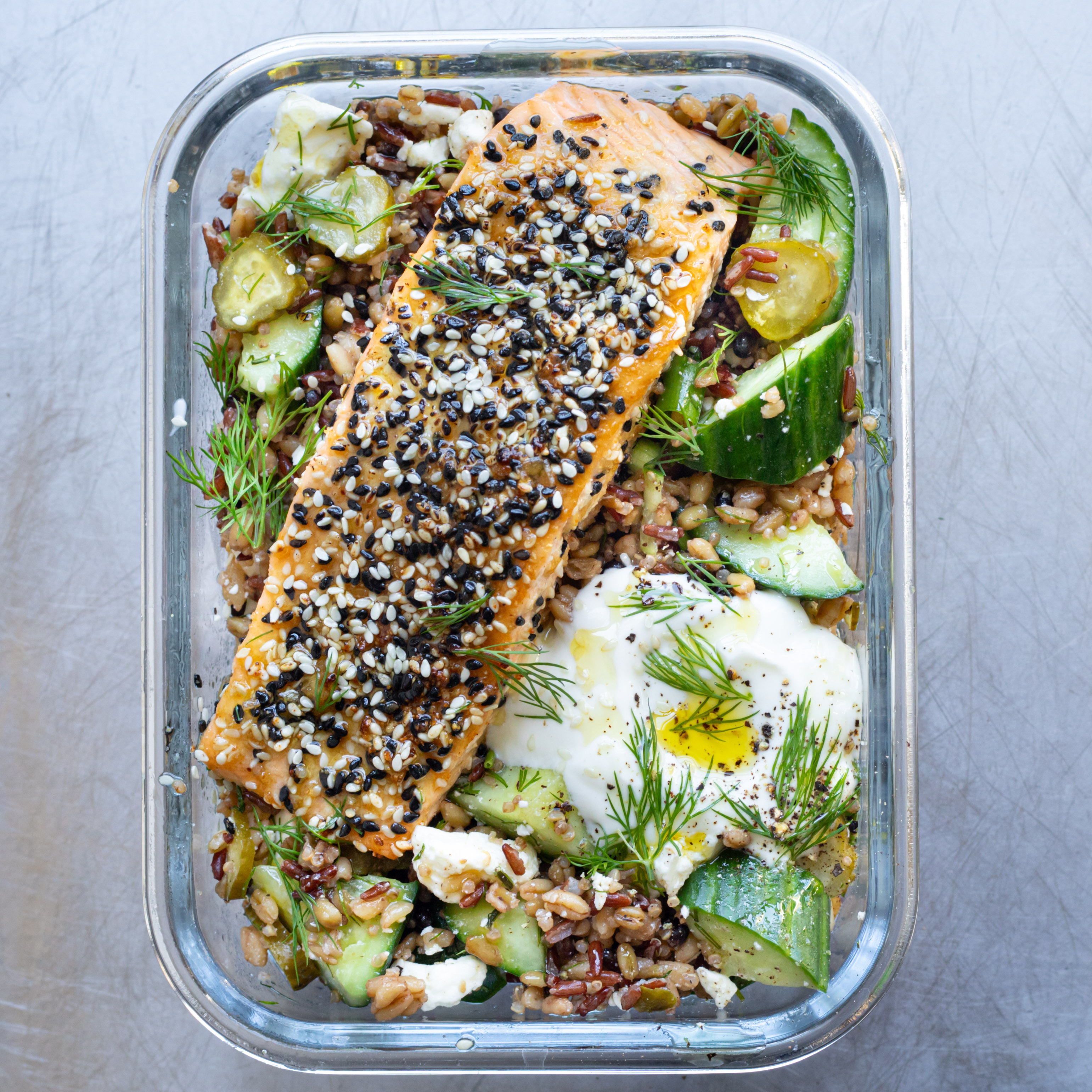 Lunch Box: Everything Salmon Rice Bowl-image