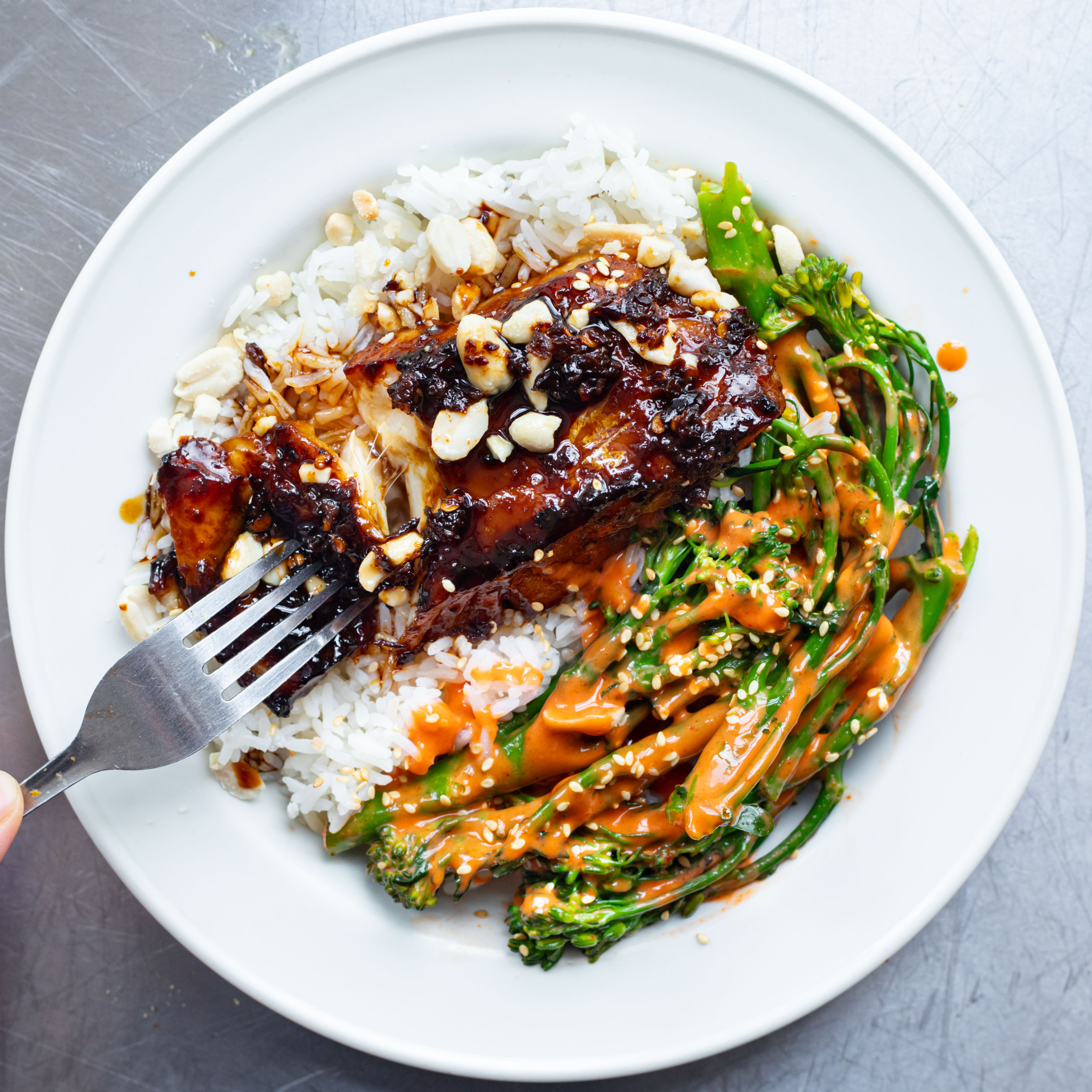 Sweet Soy Cod with Sriracha Broccoli-image