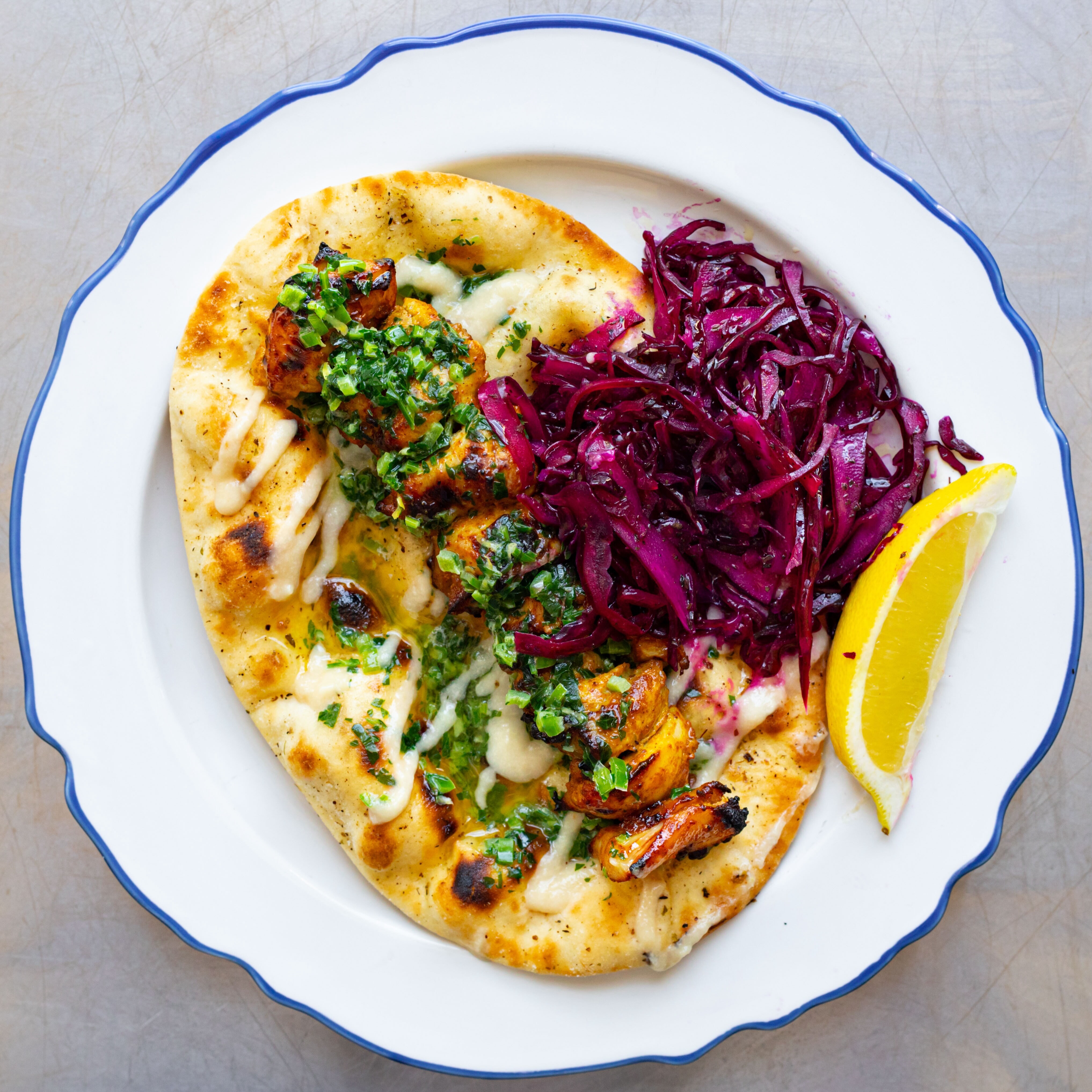 Chicken Shawarma Kebabs with Green Chilli Butter-image