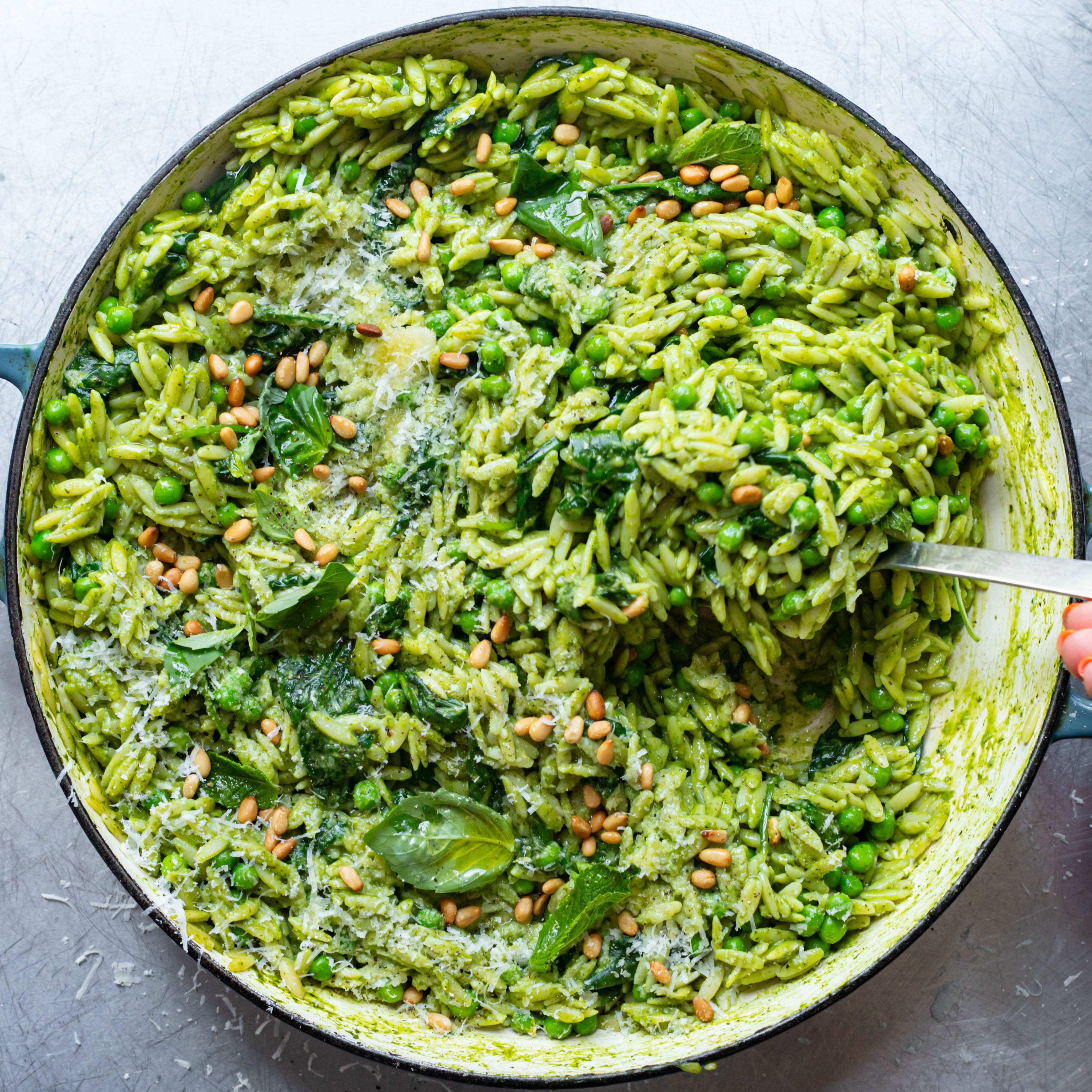 Green Summer Orzo