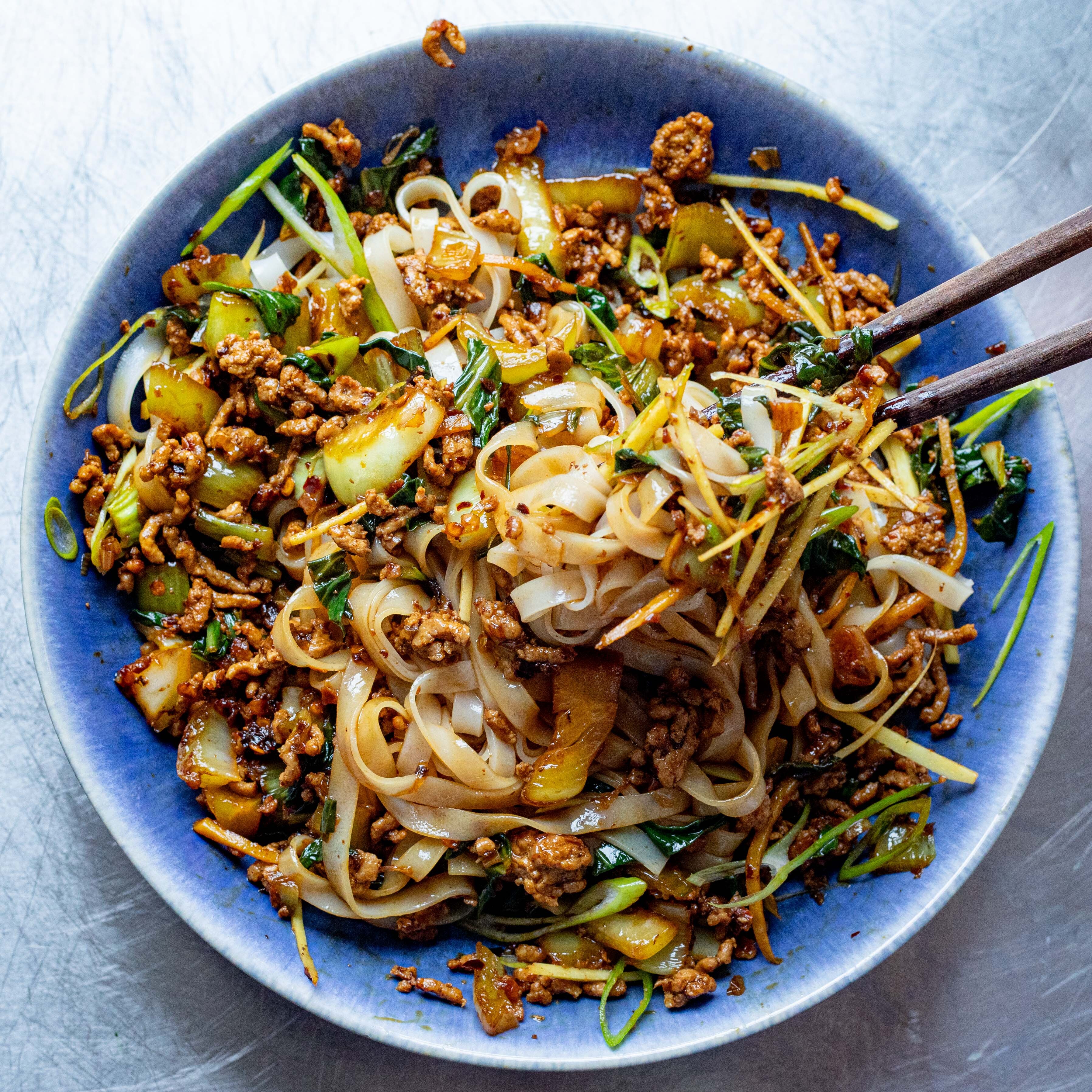 Spicy Pork & Ginger Noodle Bowl-image