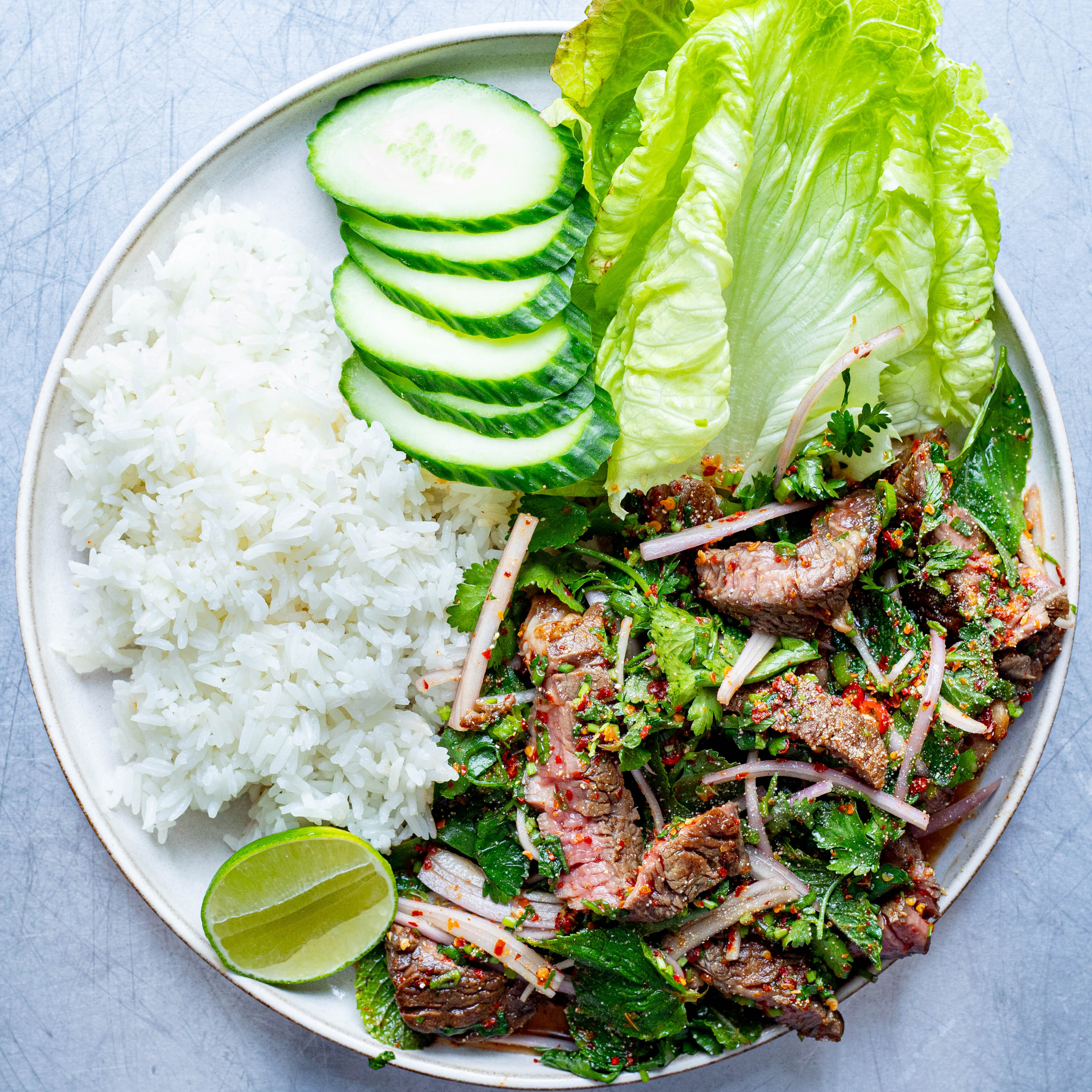 Thai Steak Salad Lettuce Cups-image