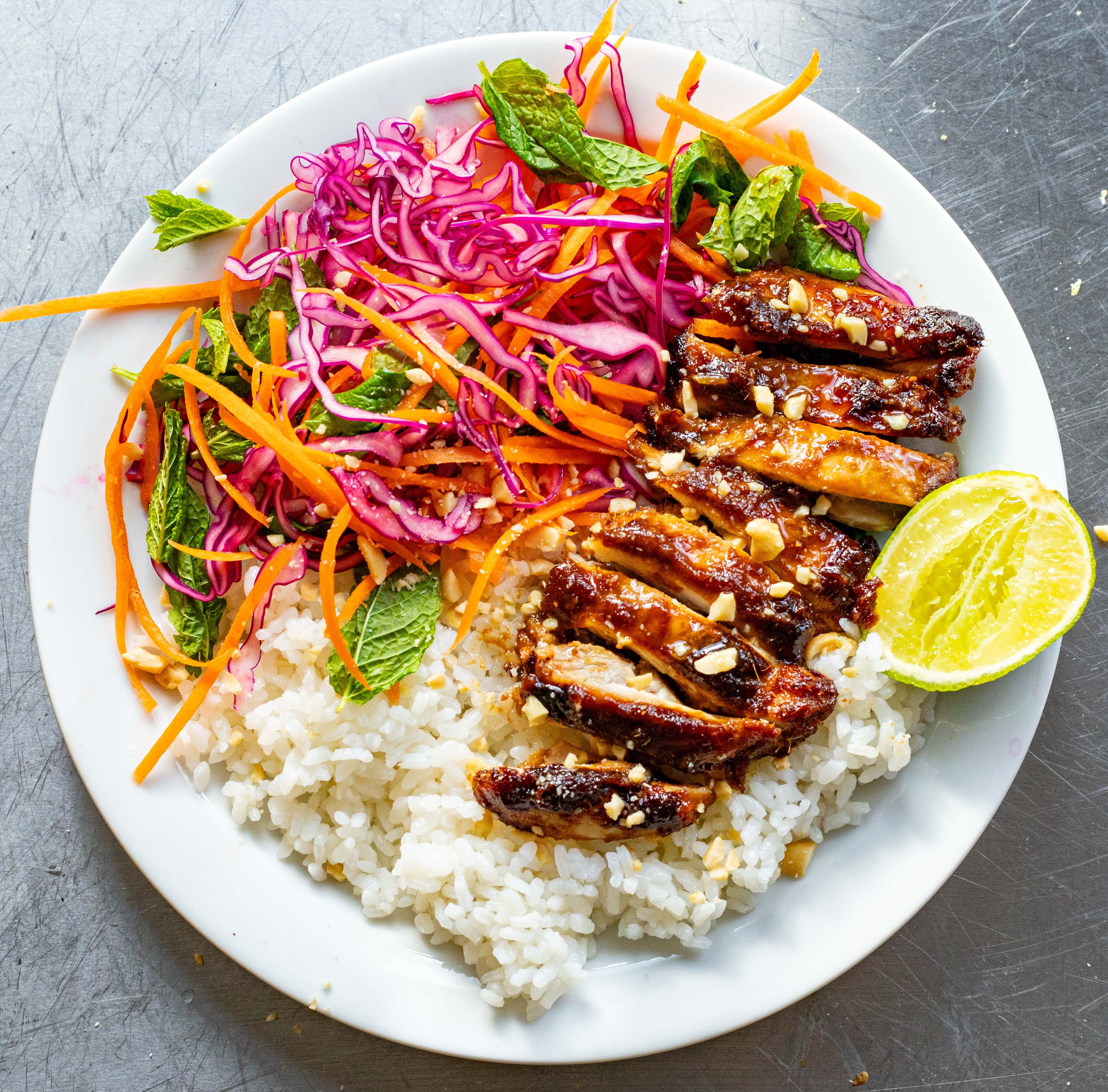 Caramelised Lemongrass Chicken Bowl-image