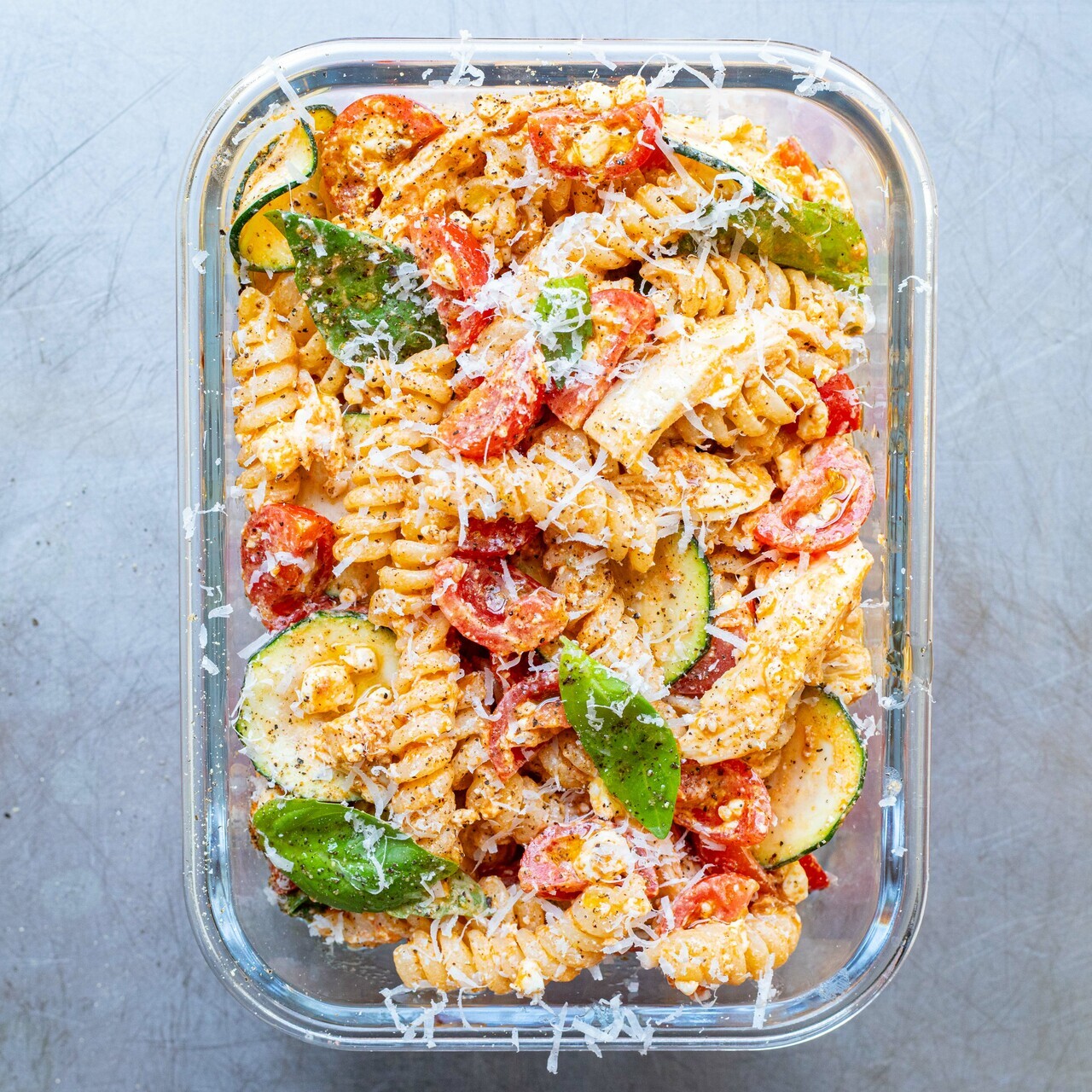 Lunch Box: Cherry Tomato & Cottage Cheese Pasta Salad-image