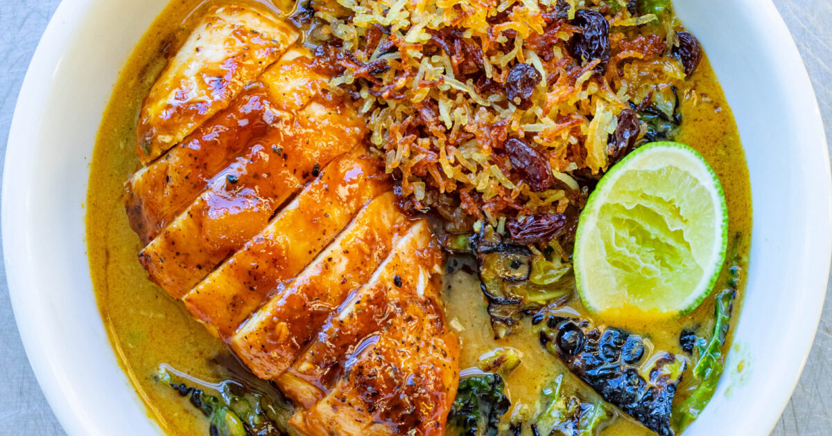 Coronation Chicken & Jewelled Crispy Rice | Mob