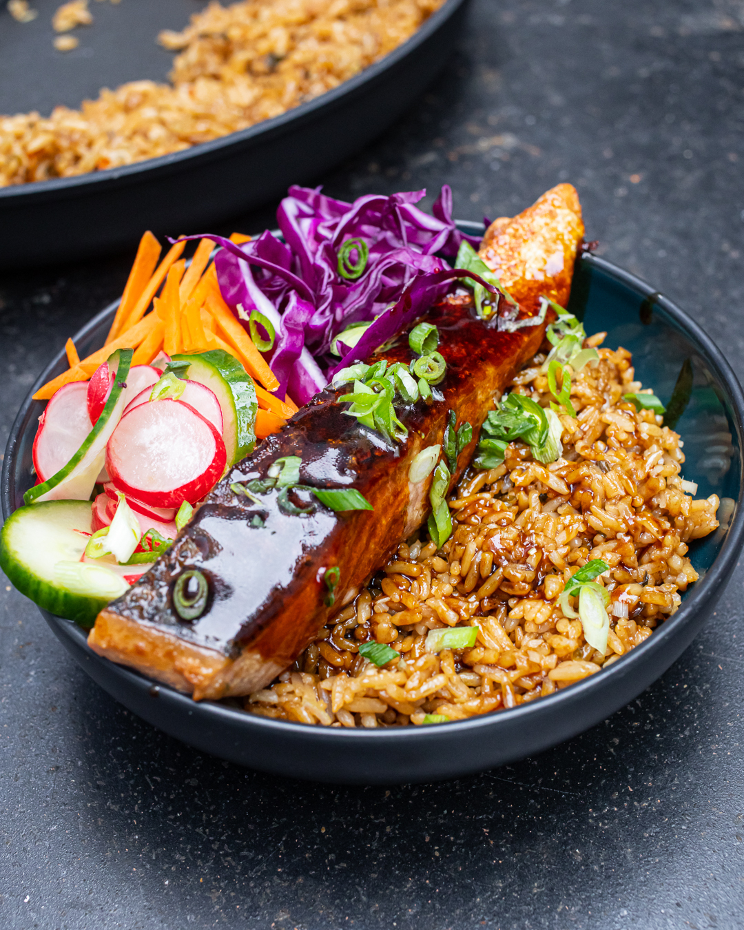 image of Crispy Salmon Bento Bowl recipe by Mob