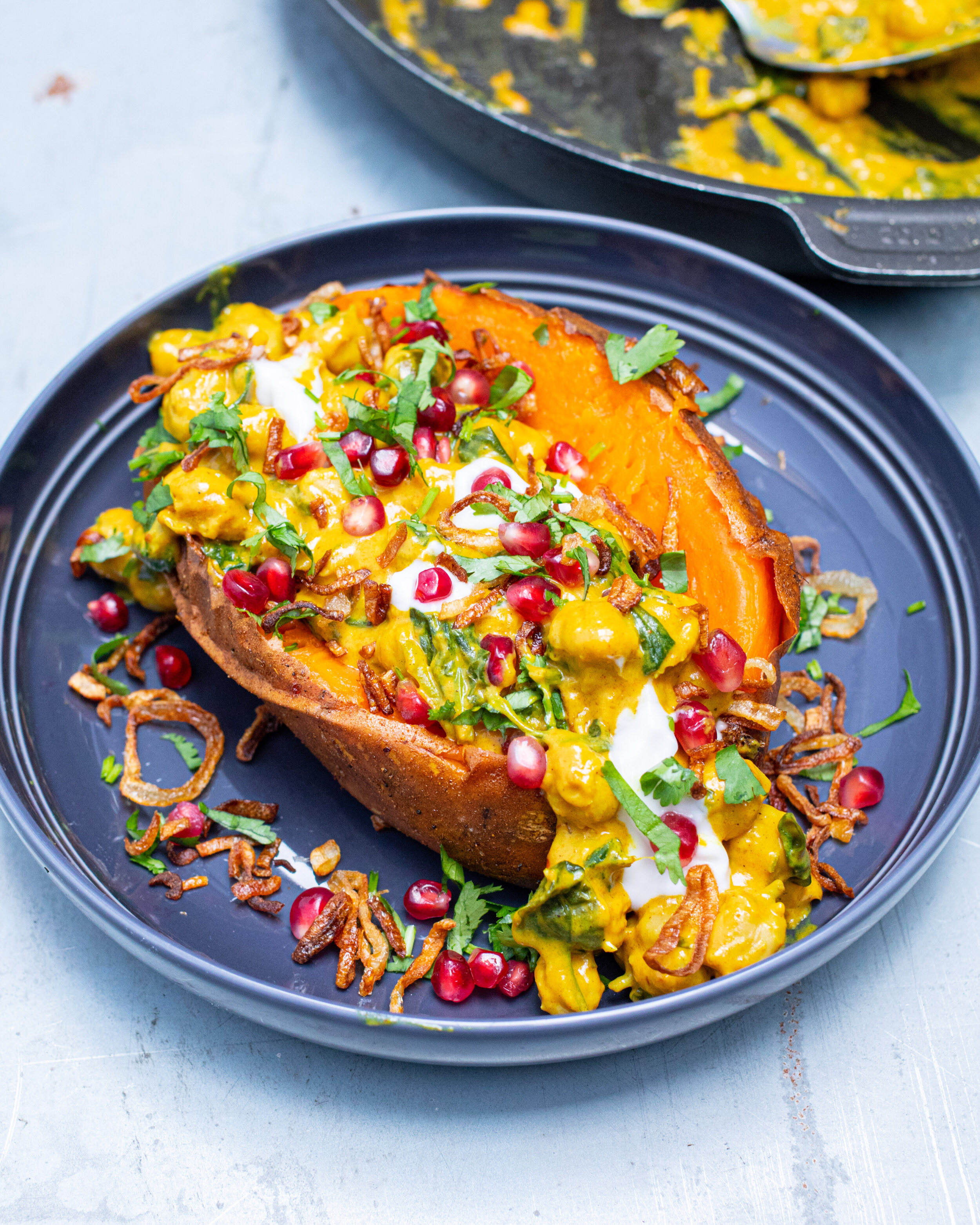 Mob's Curried Chickpea Stuffed Sweet Potatoes-image