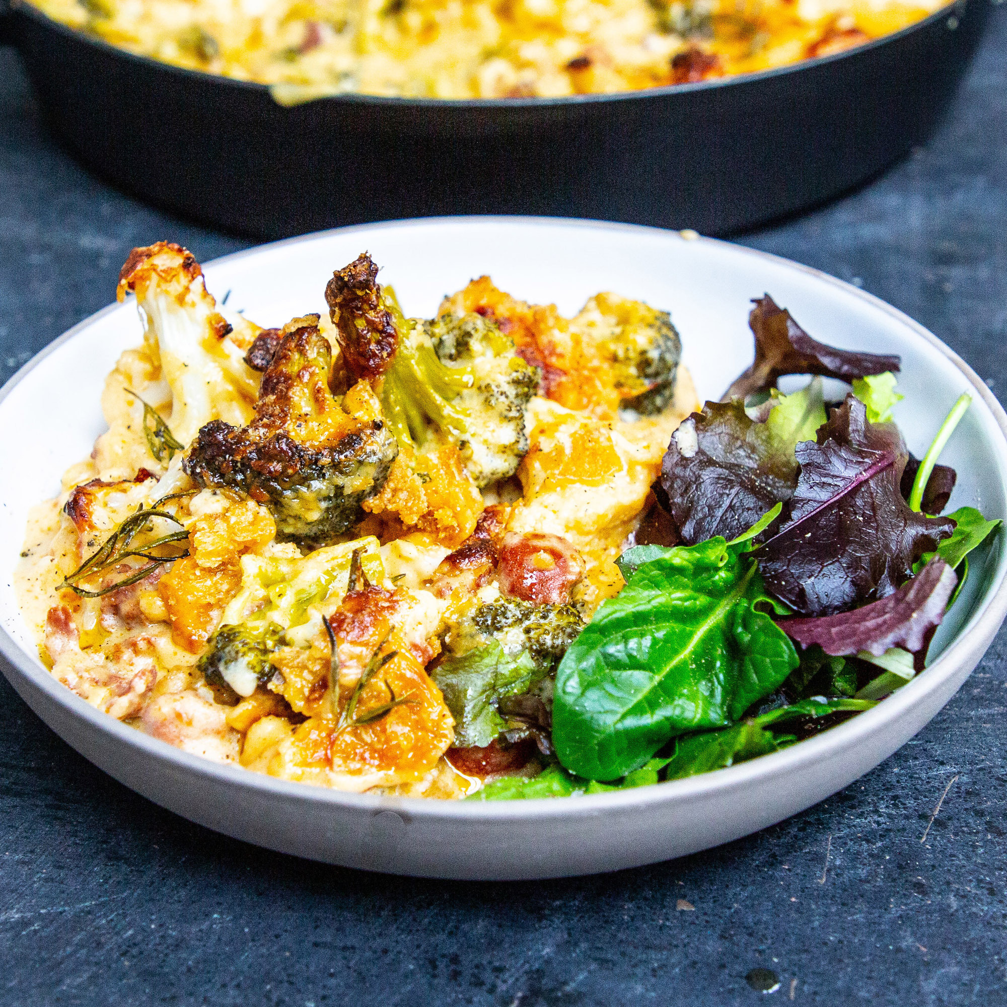 image of Cauliflower & Broccoli Cheese recipe by Mob