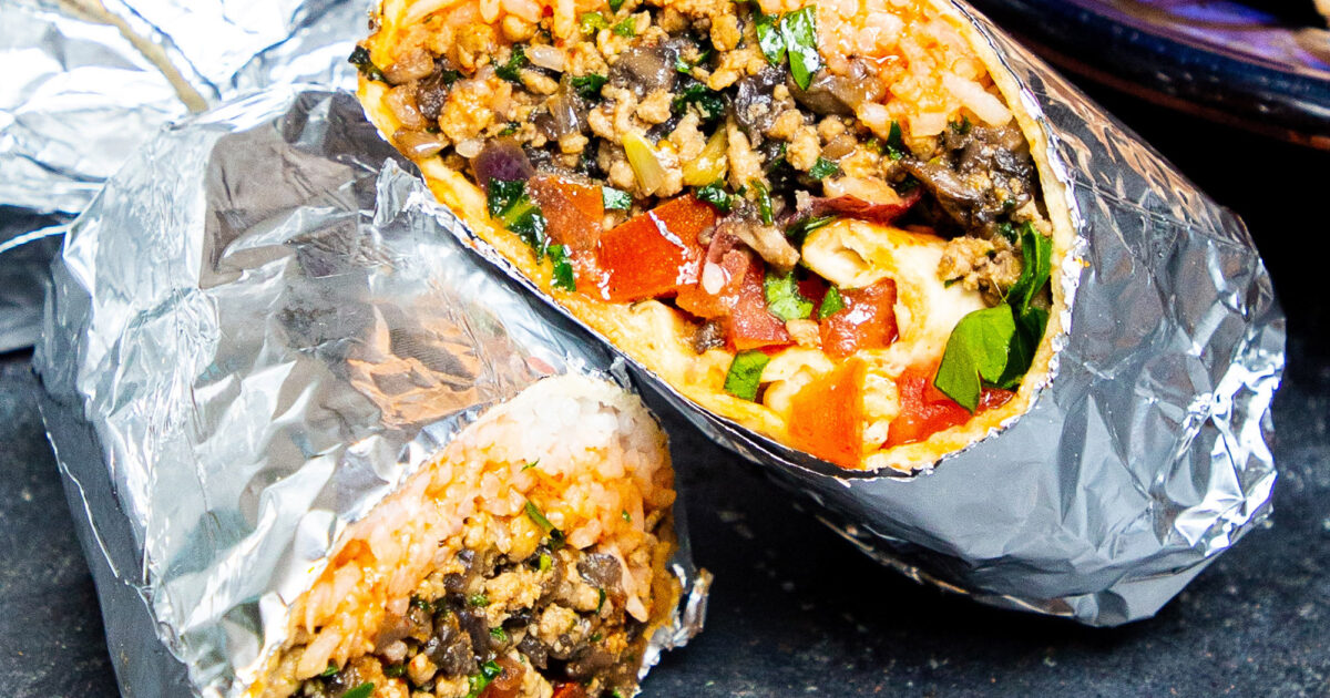 Mob — Mushroom & Pork Larb Burrito